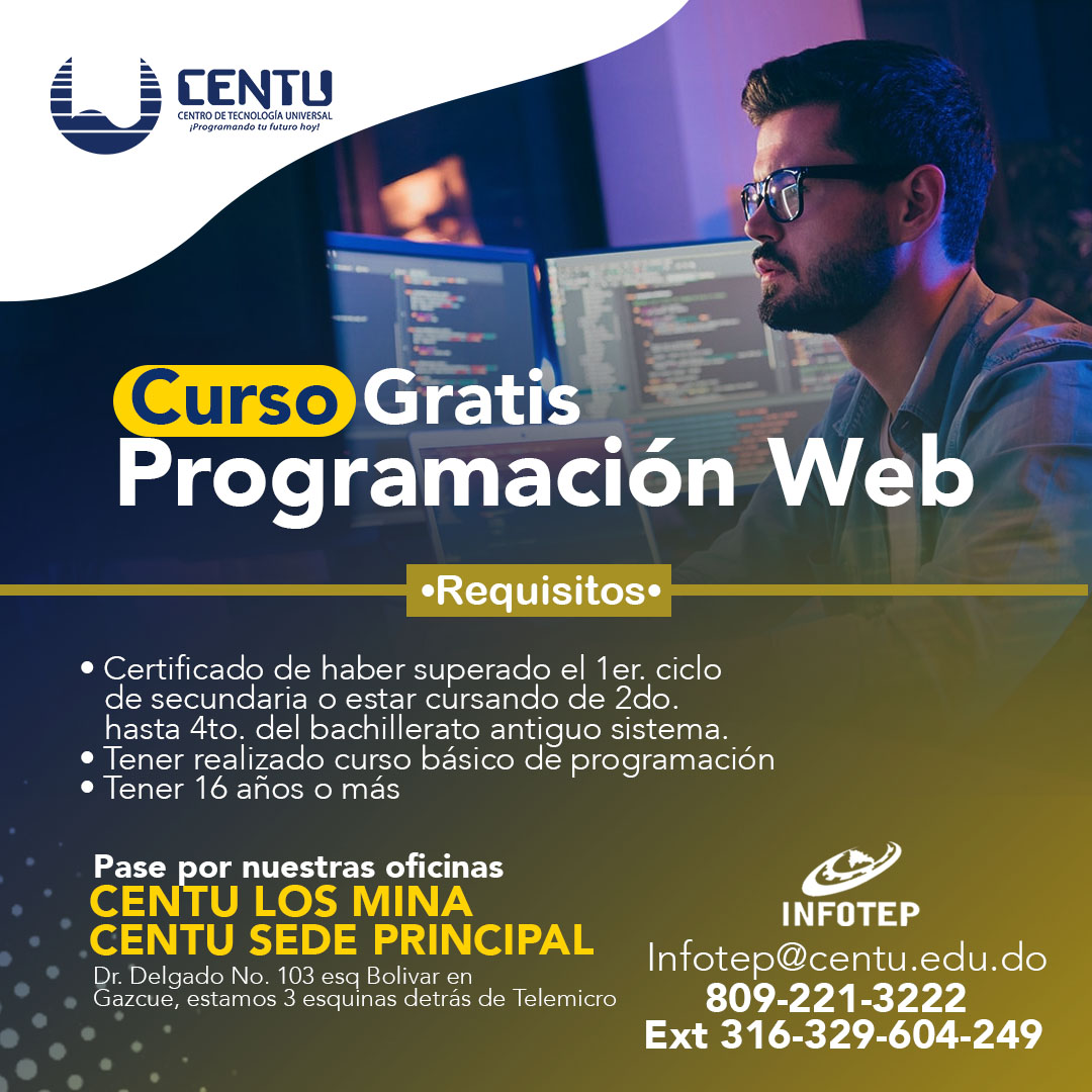 Cursos Disponibles INFOTEP | Centu