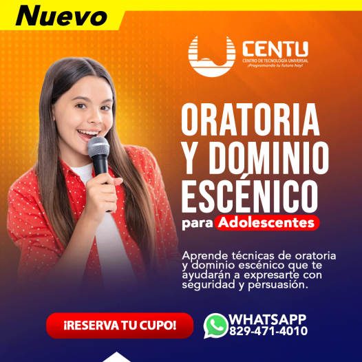 Oratoria y Dominio Escénico para Adolescentes